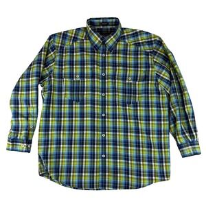 Orvis Trout Bum Men's Plaid Shirt XL Button Up Roll Up Sleeve Fishing Outdoors